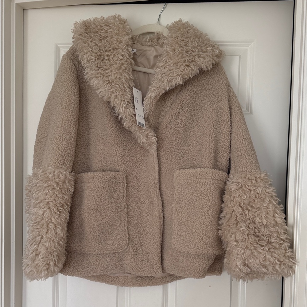 Urban Outfitters Cream Puffer Jacket